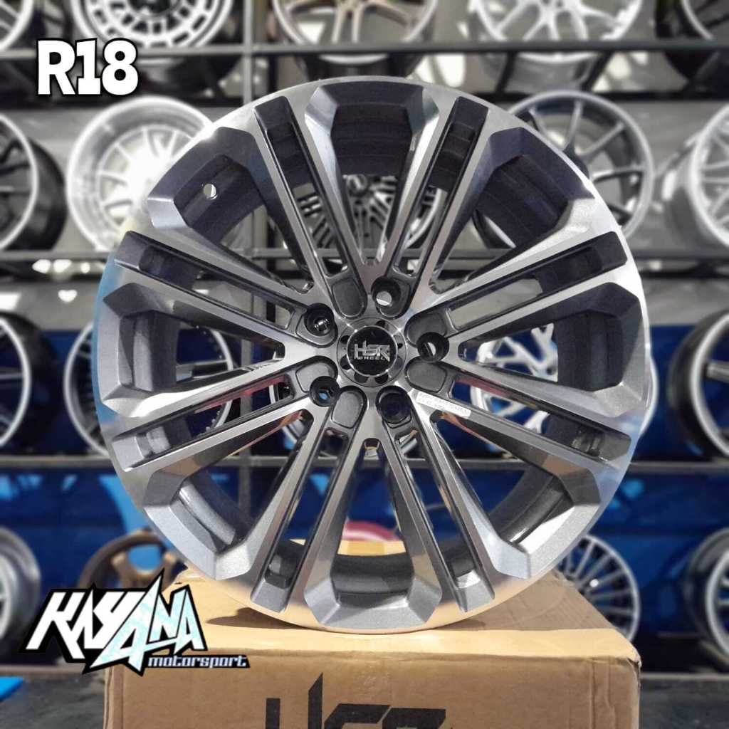 Velg Murah R18 Baut 5x114,3 Velg Innova Xpander Xtrail Terios Velg HSR Alkani R18