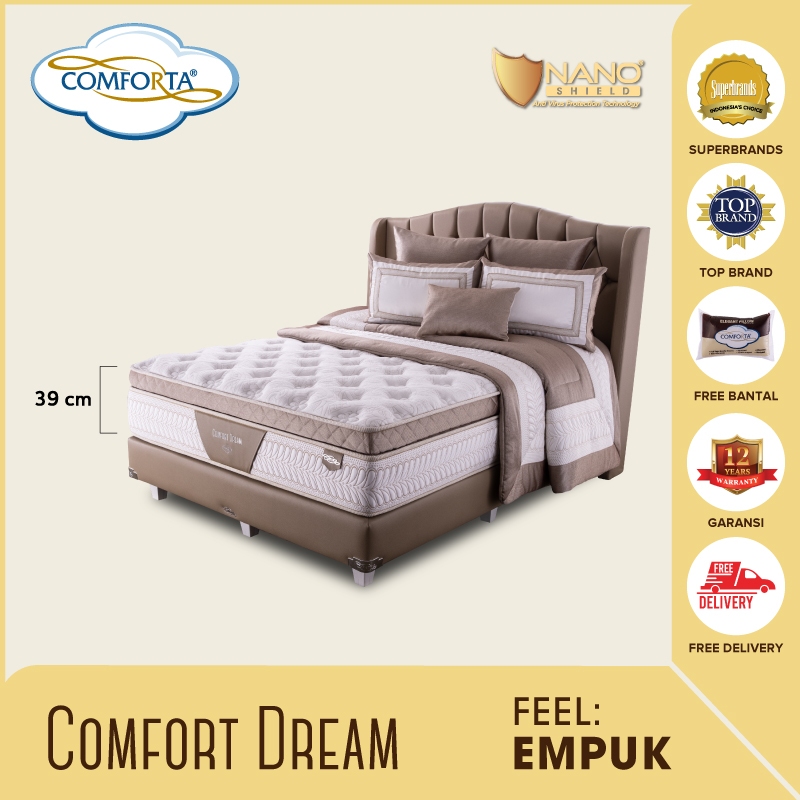 SC COMFORTA Kasur Springbed Comfort Dream Fullset