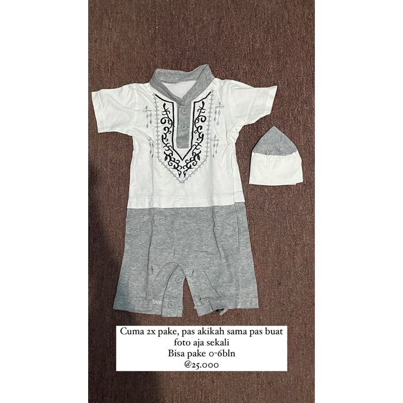 BAJU KOKO BAYI JUMPER KERAH BAJU PESTA BAYI PRELOVED