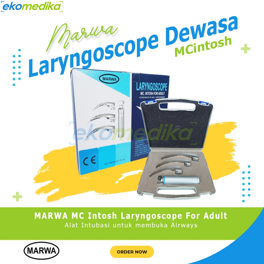 Laringoskop Bayi Neonatus Miller Laryngoscope Set Original Marwa Laryngoscope Bayi Anak Dewasa
