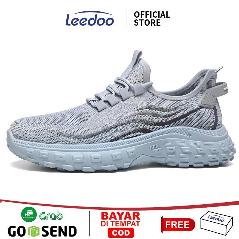 Leedoo Sepatu Sneakers Pria Casual Sepatu Lari Olahraga Nyaman Sepatu Kerja Casual MR168