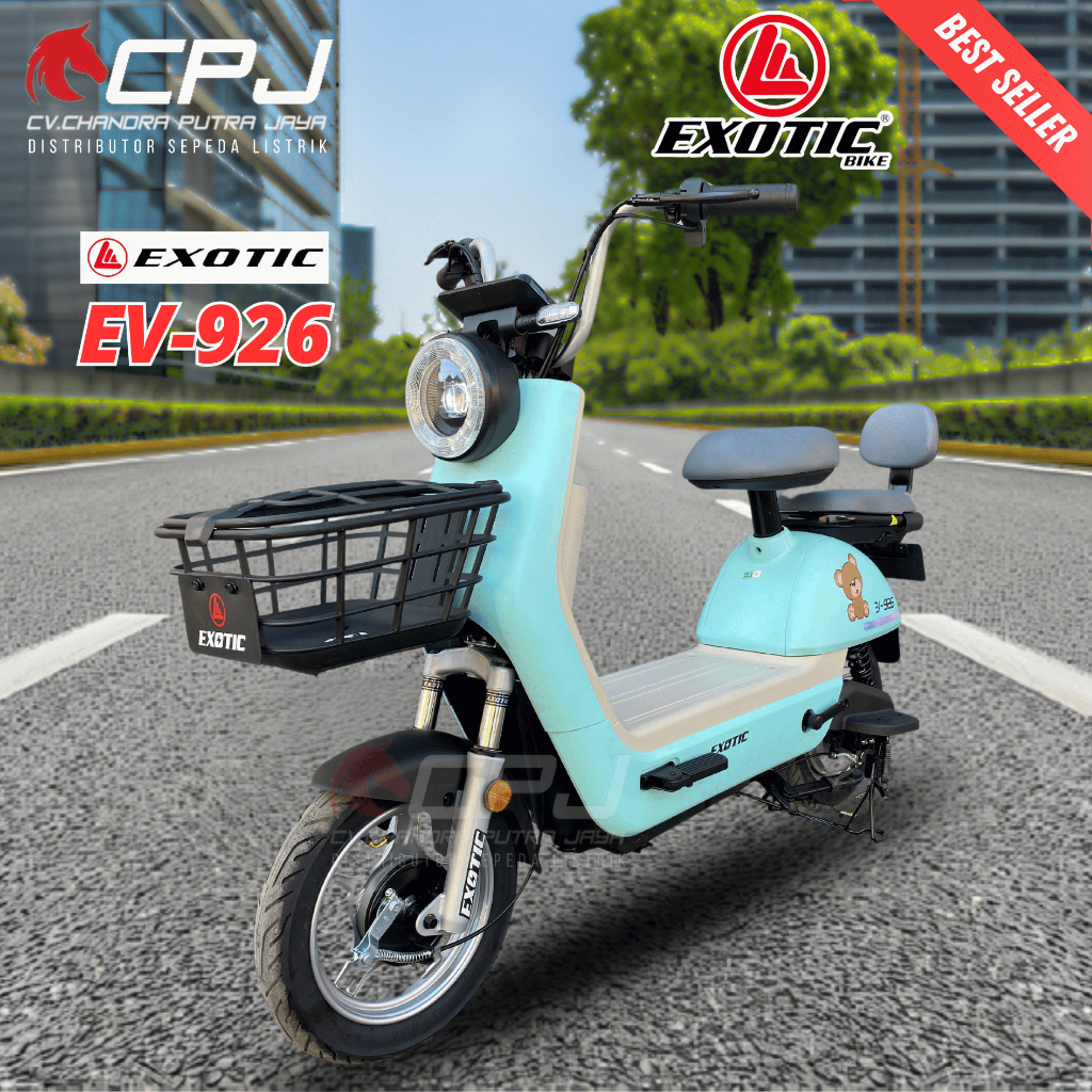 Sepeda Listrik EXOTIC EV 926 Terbaru EV-926 500 Watt Garansi Resmi not Pacific Uwinfly