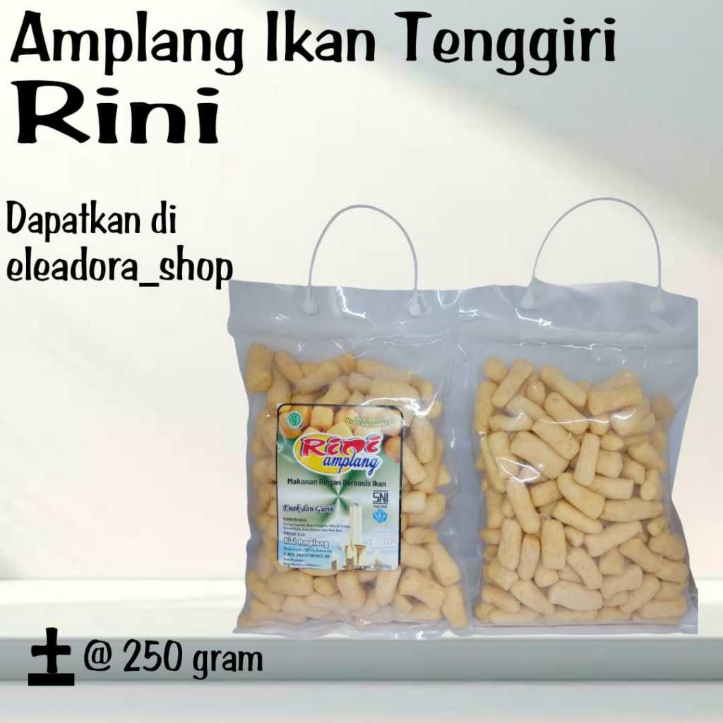 

Amplang Ikan Tenggiri Merk Rini Khas Banjarbaru - Kemasan Plastik Besar