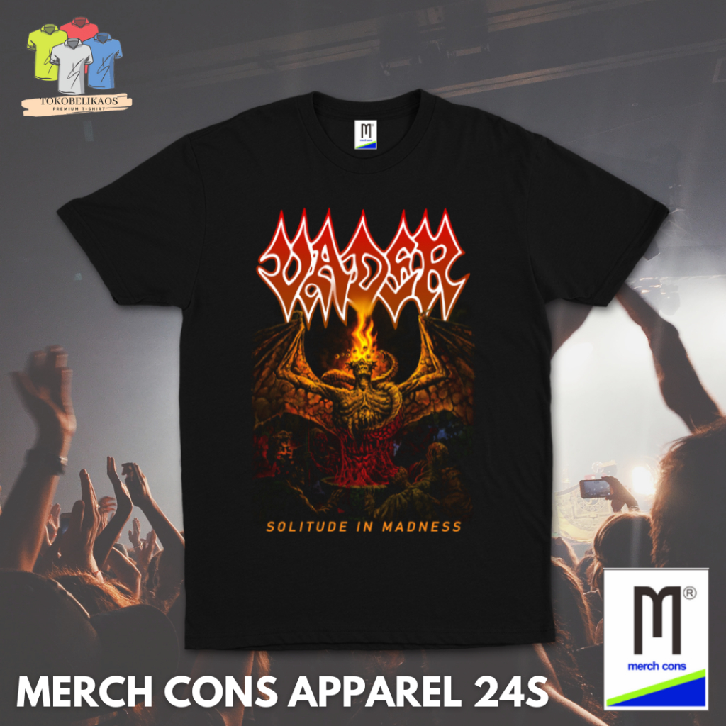 HMD447 | KAOS BAND VADER TAG MERCHCONS APPAREL | SIZE LUAR