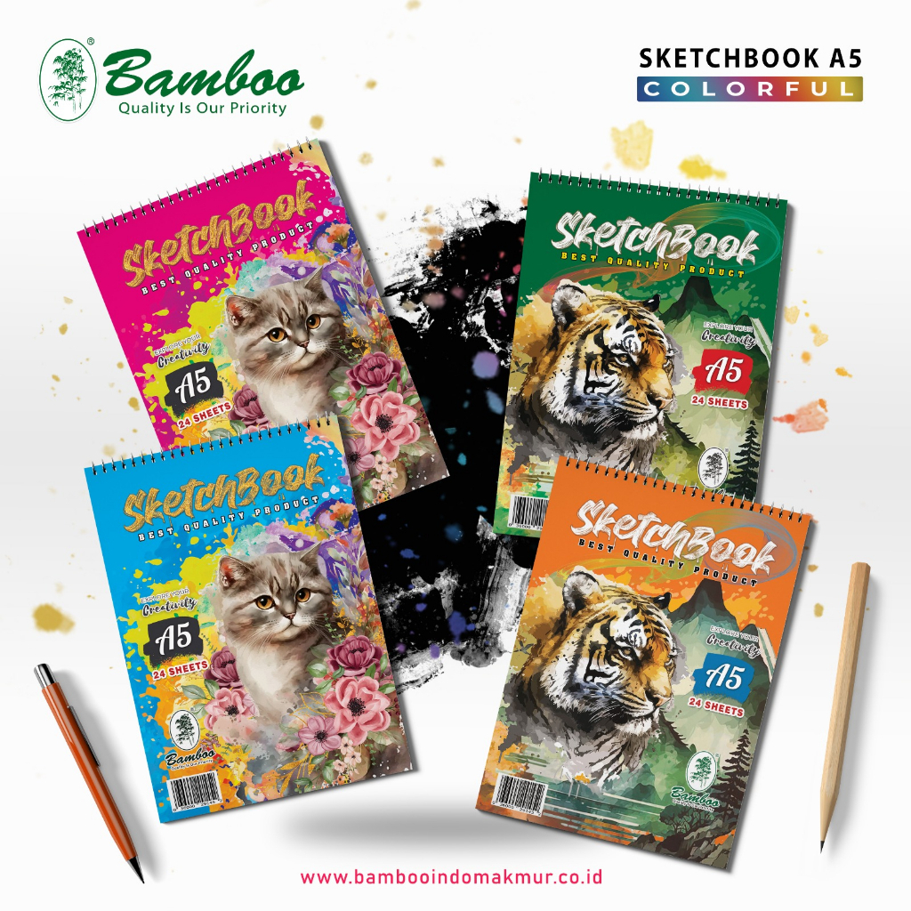 

Bamboo Sketch Book ukuran A5