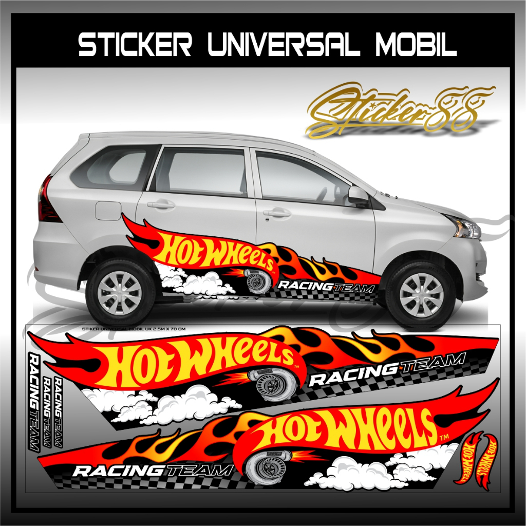DECAL STIKER MOBIL AVANZA FREE REQUEST TULISAN STIKER DECAL MOBIL DESAIN THAILOOK  / STIKER UNIVERSA