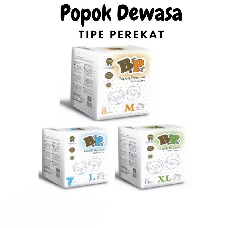 BP Bulk Pack Popok Perekat Dewasa /Popok Dewasa [Size: M/L/XL]