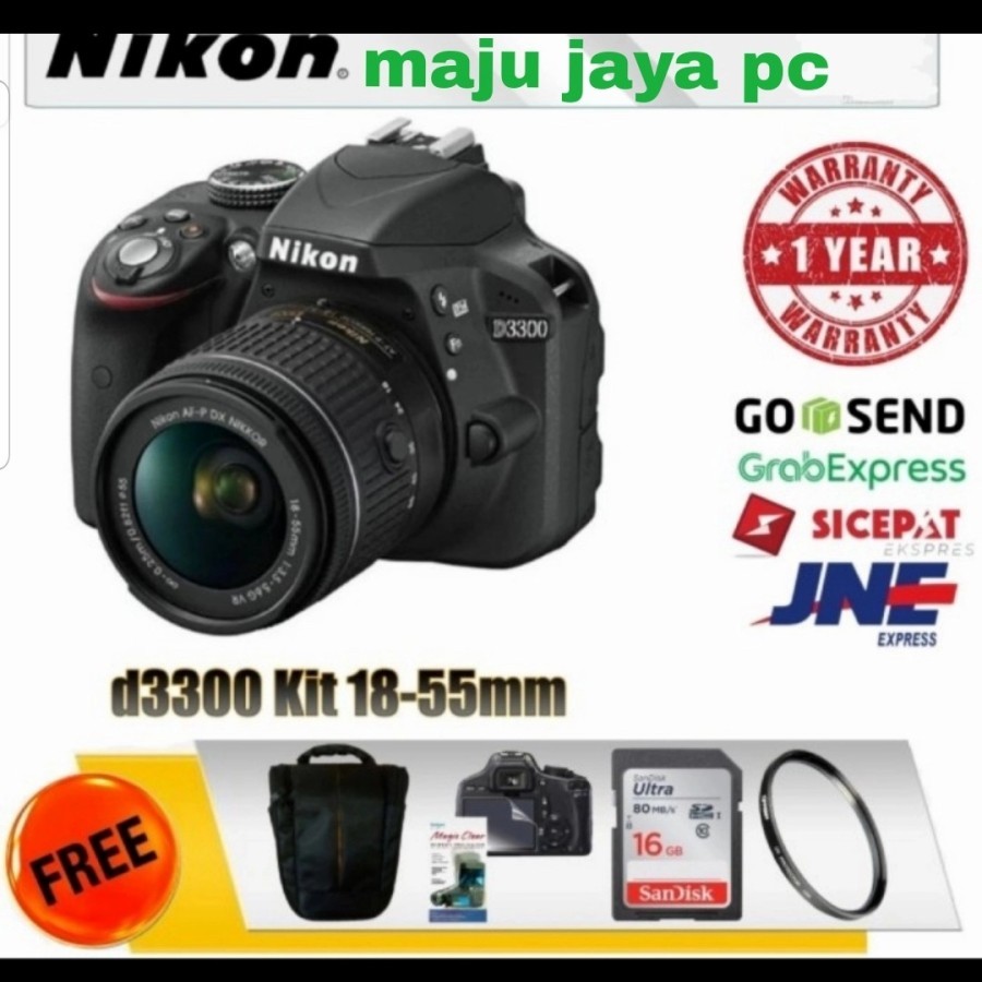 KAMERA NIKON D3300 KIT 18-55MM / NIKON D3300 KIT 18-55MM BARU ORIGINAL