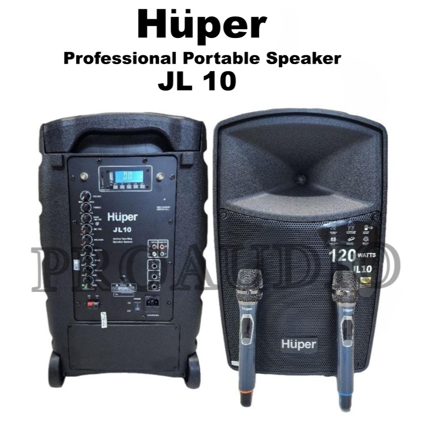 Speaker Portable Huper JL10 JL-10 JL 10 120 Watts Original