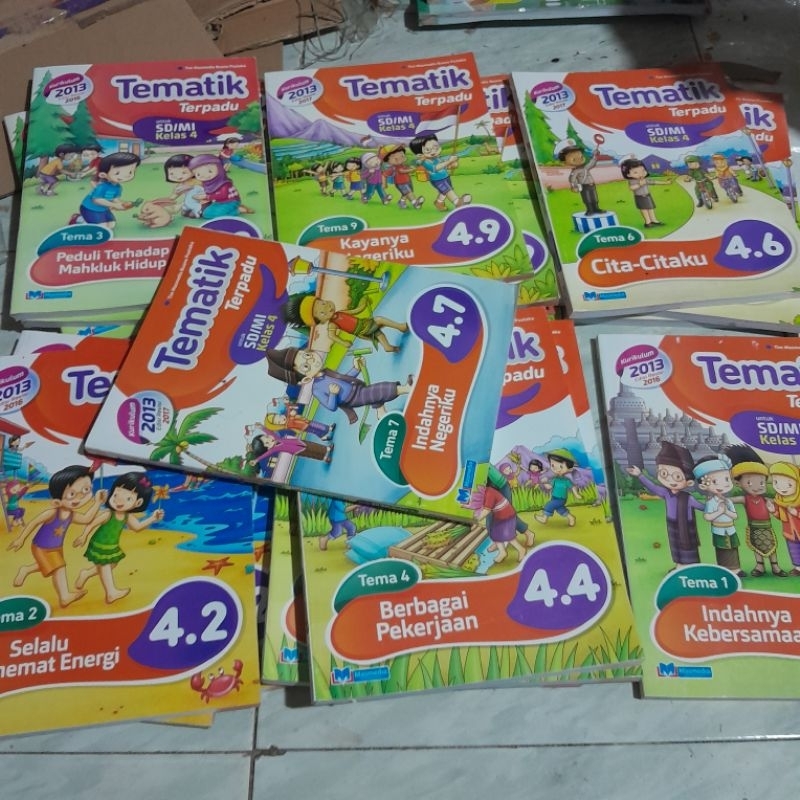 TEMATIK TERPADU KELAS 4 SD/MI TEMA 1 2 3 4 5 6 7 8 9 KURIKULUM 2013 PENERBIT MASMEDIA