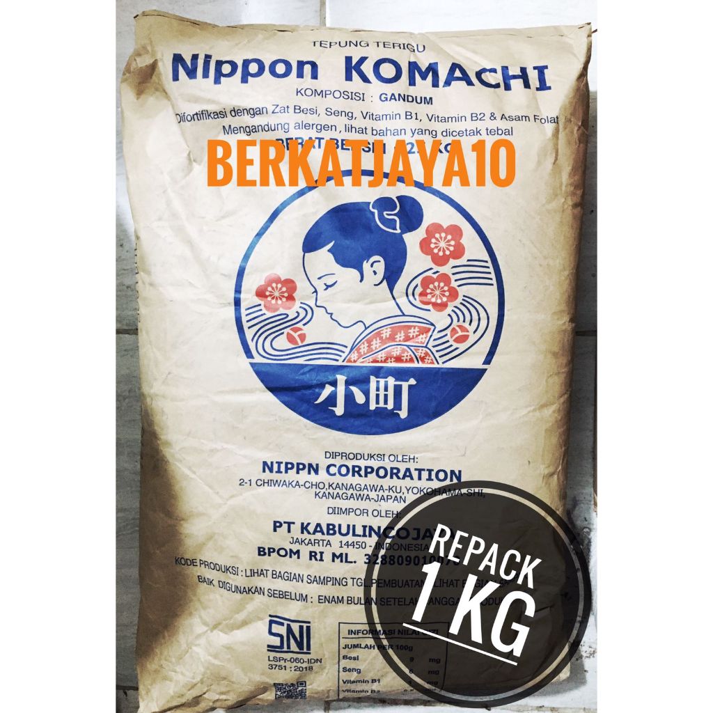 

Tepung Terigu KOMACHI Japan Repack 1 Kg