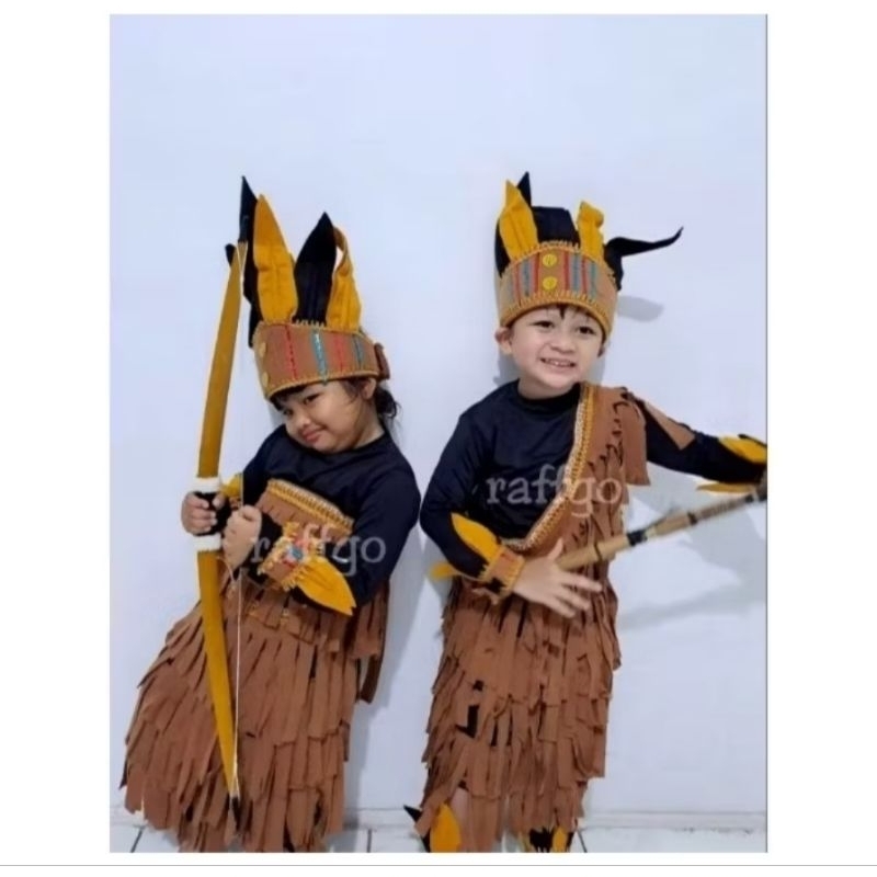 Baju adat papua anak terbaru / kostum etnik papua