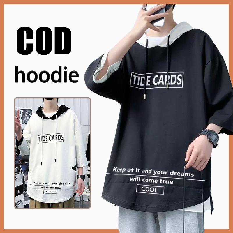 3Y Hoodie lengan pendek hoodie pria baju cowok oversize hodie tebal ori  baju oversize pria keren  k