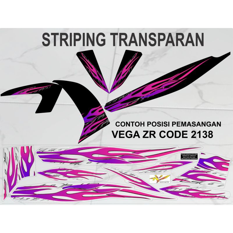 striping TRANSPARAN VEGA ZR