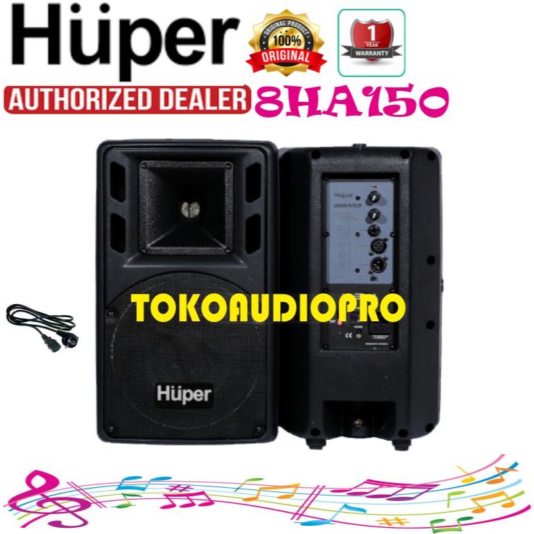 Speaker Huper 08HA150 2-Way Speaker Aktif Huper 8Ha150   08-ha150
