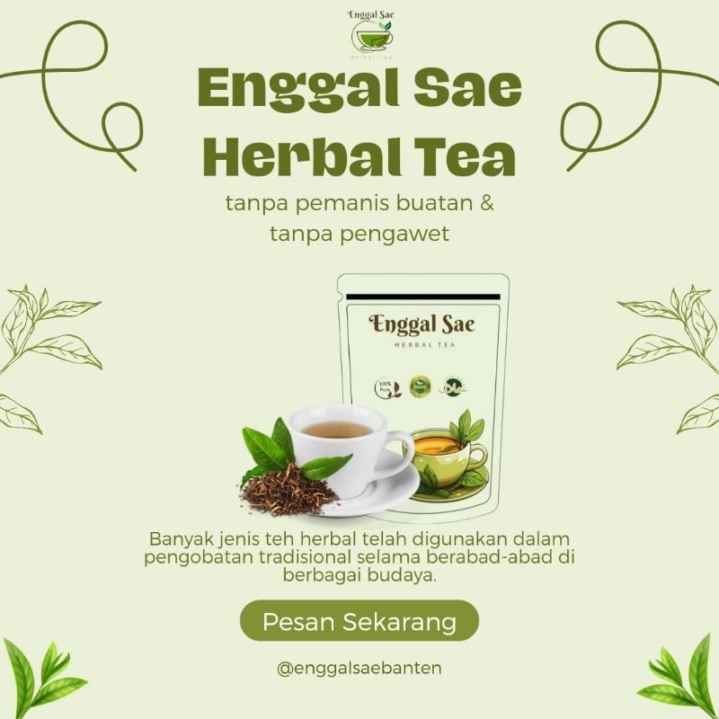 

PAKET USAHA ENGGAL SAE HERBAL TEA 10 PCS