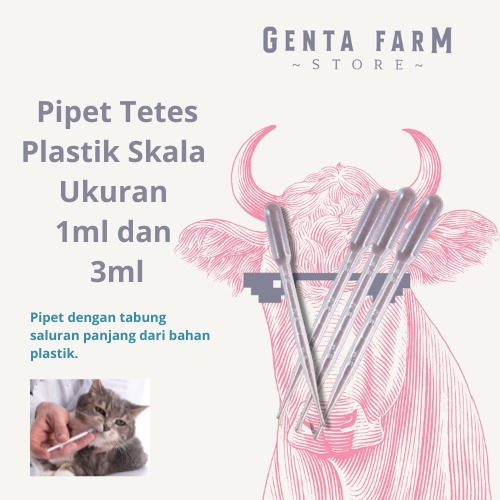 Pipet Plastik Tetes Skala Ukuran