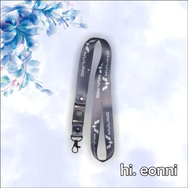 

Tali id card WULING ABU-ABU / Tali Lanyard WULING ABU-ABU (READY STOCK) MURAH !!!