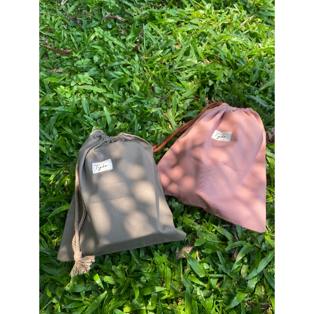 Tas Pouch Penyimpanan Aestehtic | Pouch Mini | Storage Bag, Charger, Handphone | Pouch Mukena Travel