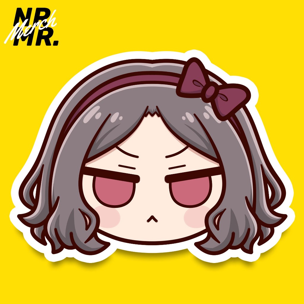 

Stiker Tomo Ebizuka Girls Band Cry Anime Togenashi Togeari Chibi