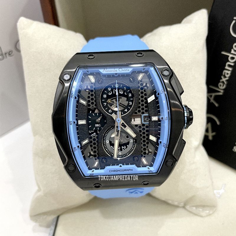 ALEXANDRE CHRISTIE PRIA AC6608 BLUE BLACK ORIGINAL