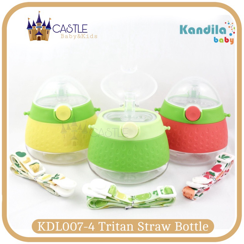 Kandila Baby Tritan Straw Bottle KDL007-4 - Botol Minum Anak Unik Bentuk Onigiri