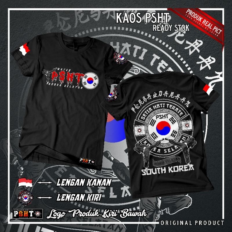 KAOS BAJU PSHT KOREA TERBARU KAOS BAJU DISTRO VIRAL KEREN KEKINIAN KAOS PSHT SOUTH KOREA