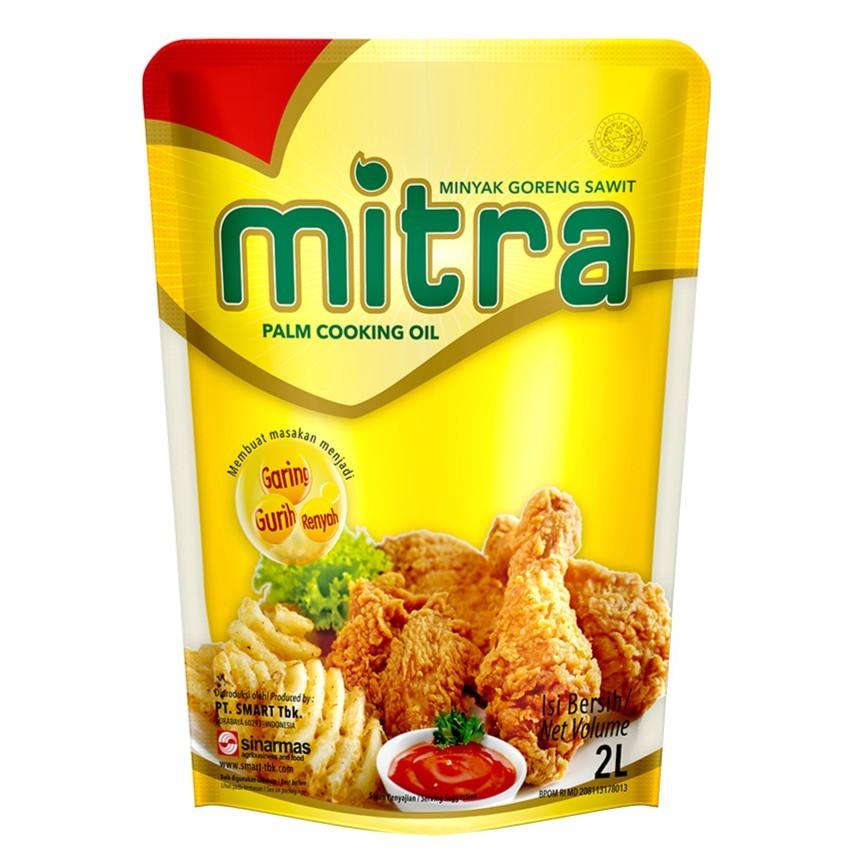 

Mitra Minyak Goreng Vegetable Oil Pouch - 2 Liter / 2000mL