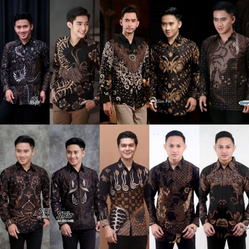 Kemeja Batik Hitam Seragam Kerja Seragam Nikahan Batik Hitam TERMURAH