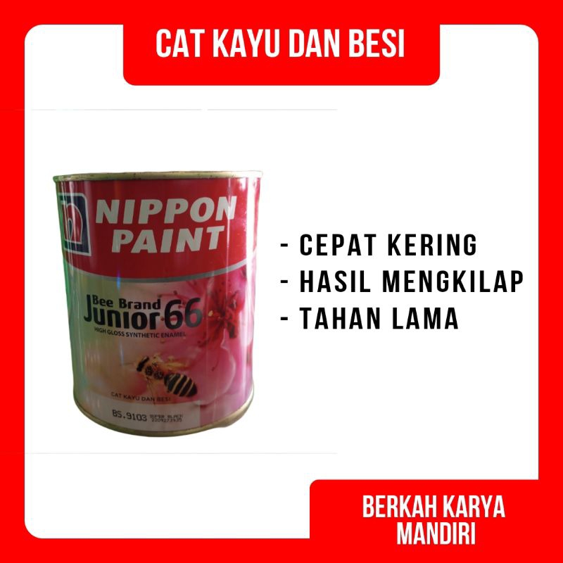 CAT KAYU CAT BESI / Cat Minyak Junior 66 Nippon Paint 800 ML / Kemasan 1 Liter / 1 kilo