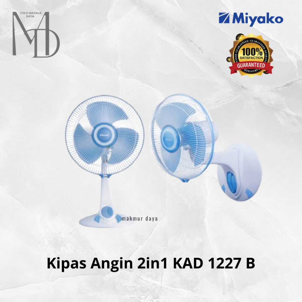 Kipas Angin Meja Miyako KAD 1227 B / KAD1227B / KAD-1227B