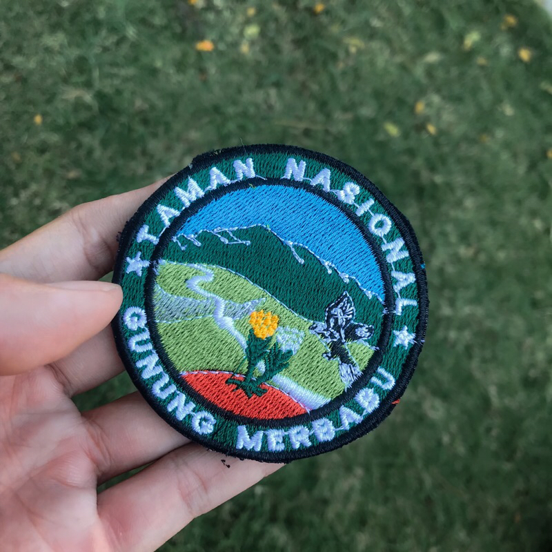 Emblem patch logo bordir TN gunung merbabu