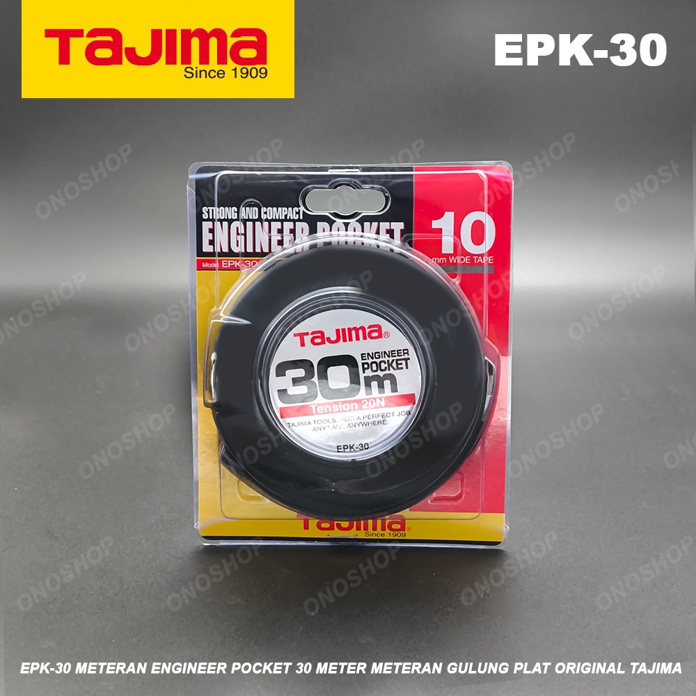 EPK-30 Meteran Engineer Pocket 30 Meter Meteran Gulung Plat Original Tajima