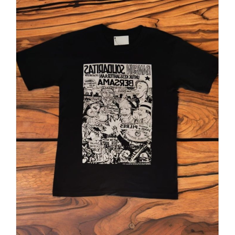 Kaos hitam cowok Baju hitam sablon baju sablon plastisol baju keren cowok