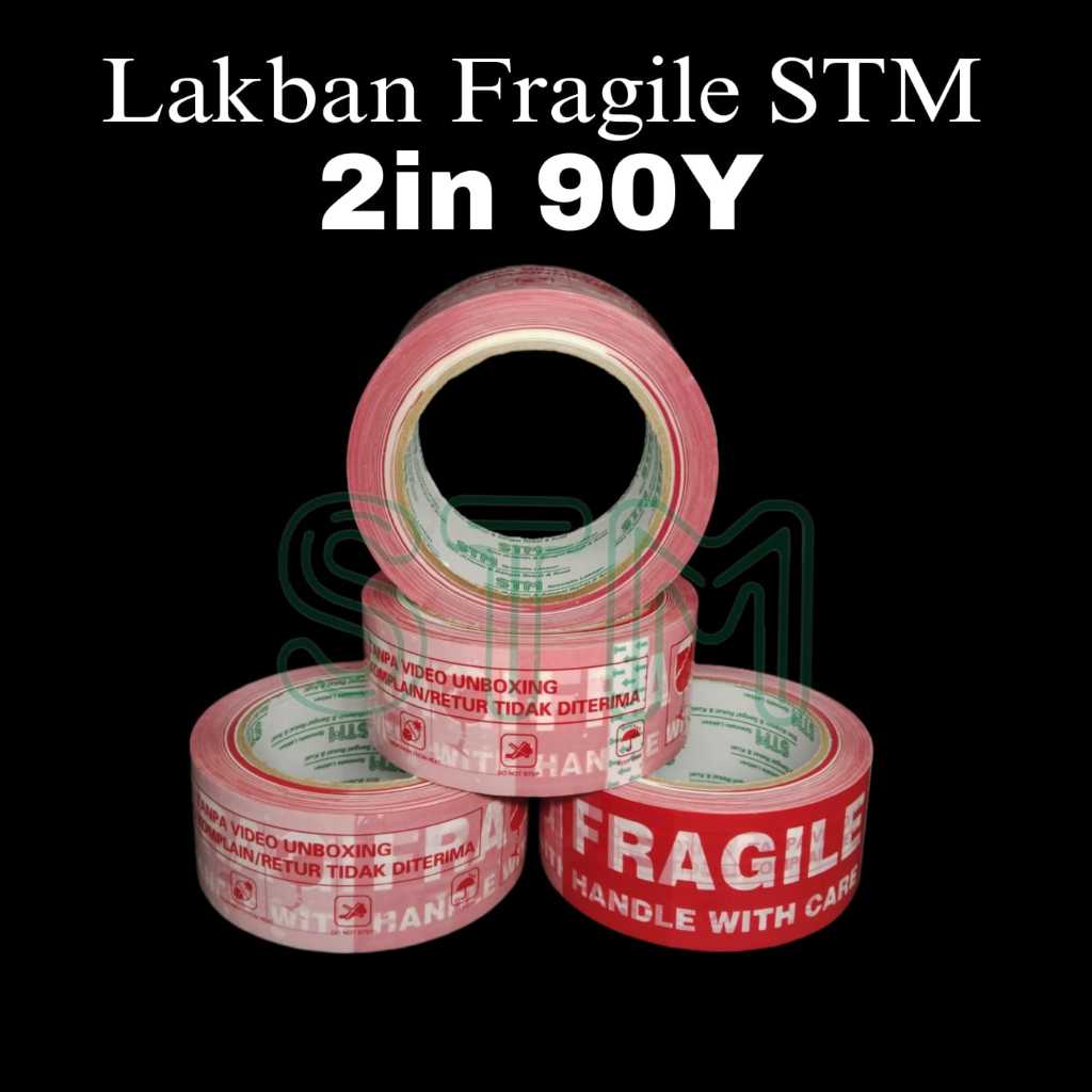 

Lakban Fragile Tanda Wajib Vedio Unboxing Full 90Y/Lakban Fragile STM 45mm x 90yard Per Roll - VidioUnboxing