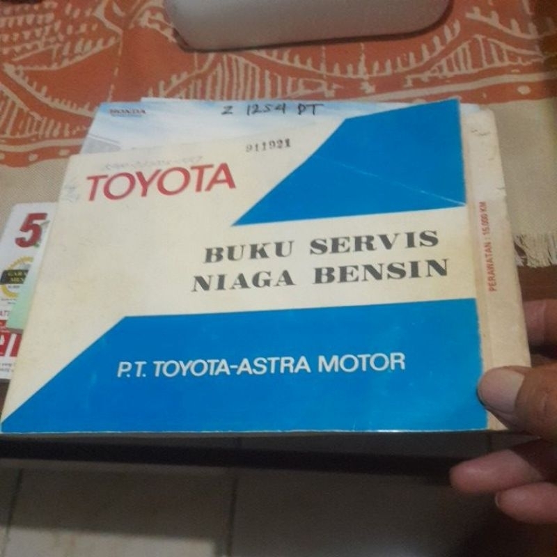 

buku service niaga bensin ex kijang super 1989