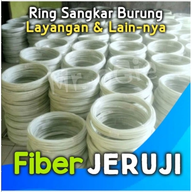 Jeruji Fiber roll kiloan putih susu bermacam ukuran 1,8mm/2,Omm/2,2mm/2,5mm/3mm