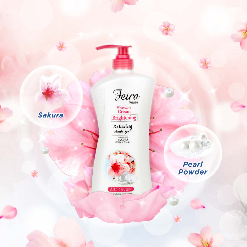 Feira White Sakura Shower Cream 1000Ml
