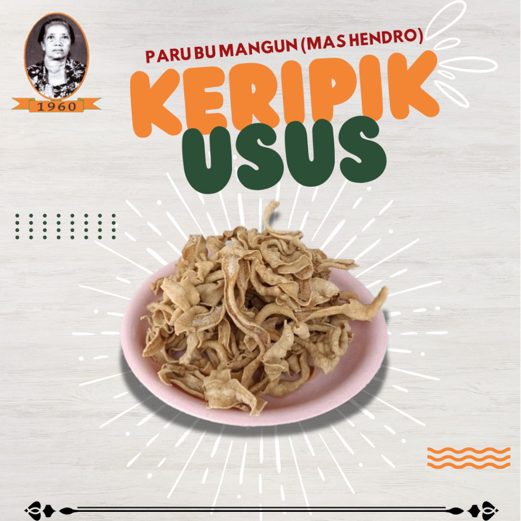 

Bu Mangun Keripik Usus (100gr & 250gr)