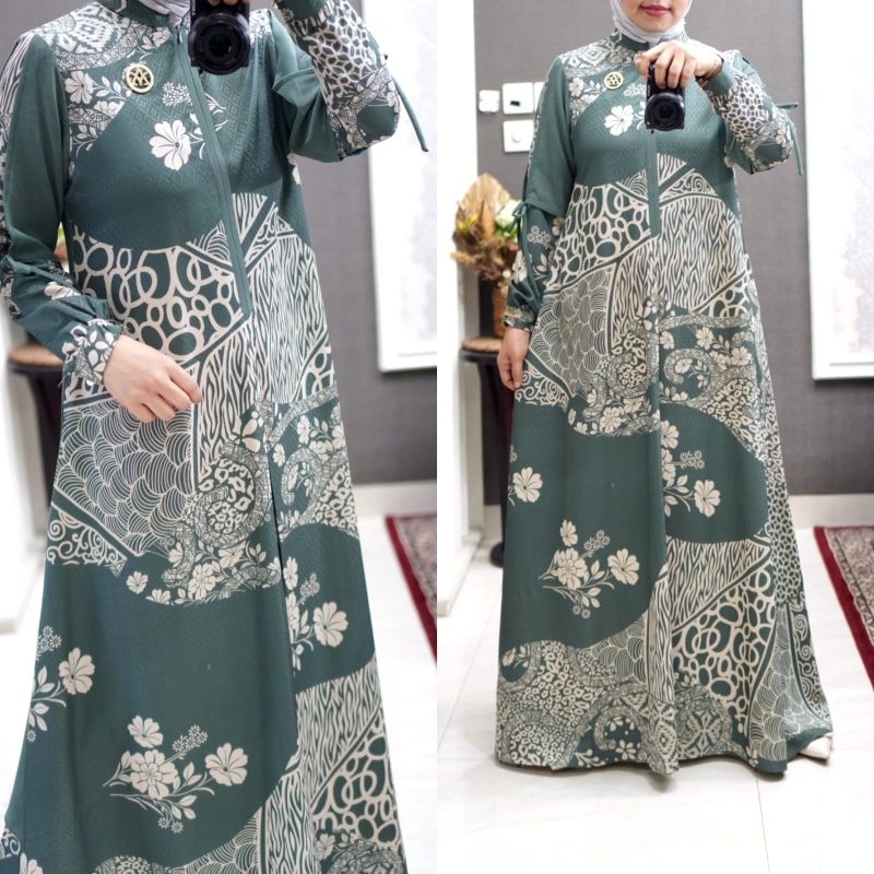 SYARFINA DRESS / GAMIS BATIK PESTA / GAMIS BATIK MEWAH ORI BY AMORI