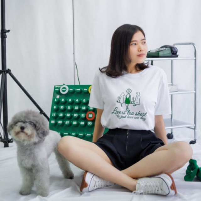 DOG LOVERS oversize tee - baju kaos gambar anjing
