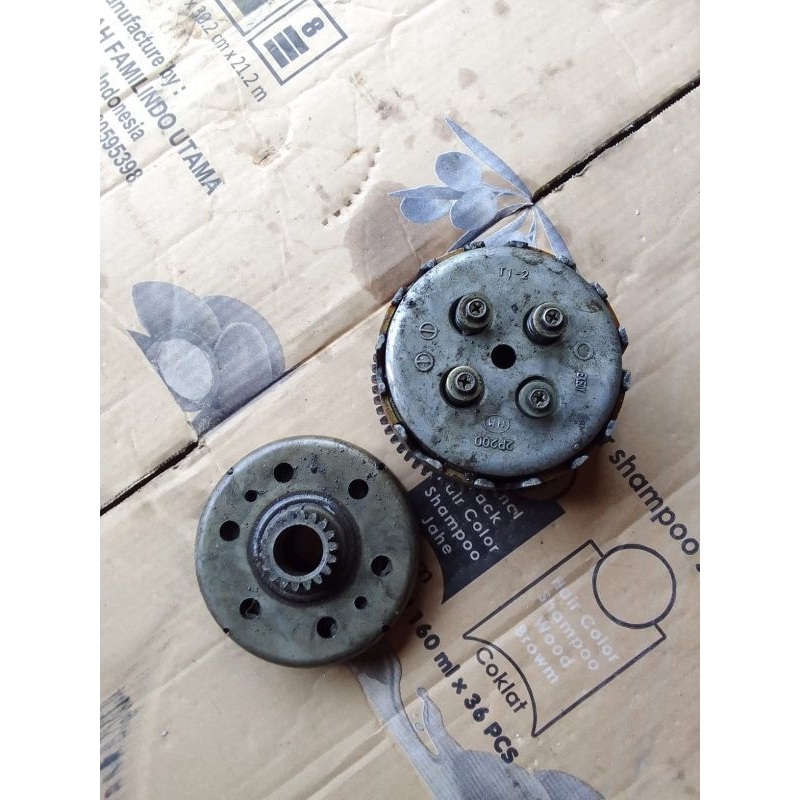 rumah.kopling/sarang kopling Jupiter z pnp Vega r new/ Vega r lama full set kampas ganda barang orig