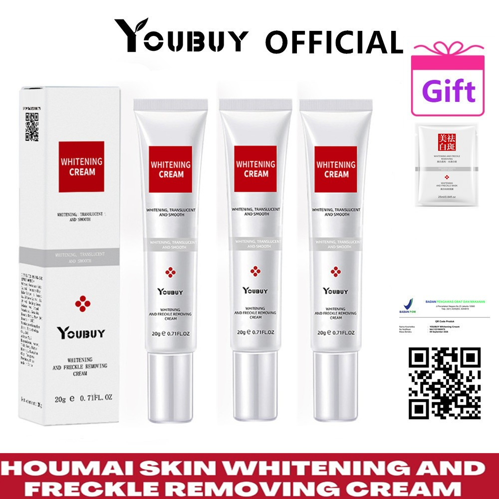 YOUBUY Whitening Freckle Cream Remove Dark Spots Anti Freckle Cream Niacinamide Fade Pigmentation Me