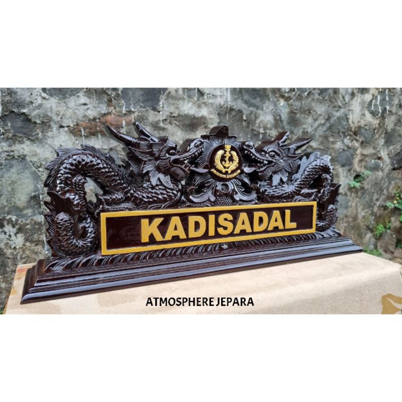 Papan Nama Ukir Kayu Jati Khas Jepara