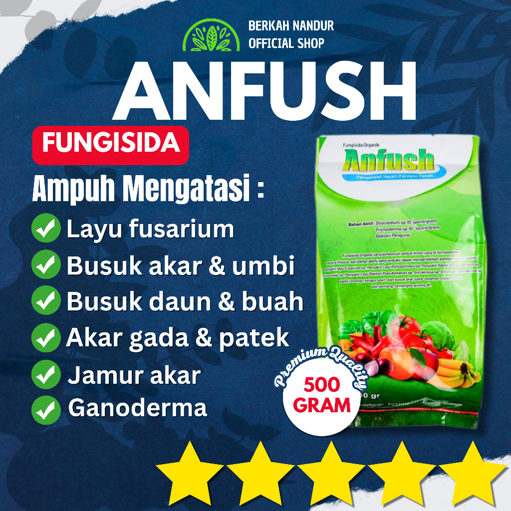 Original Fungisida Anfush 500 gr Pupuk Hayati Anfush
