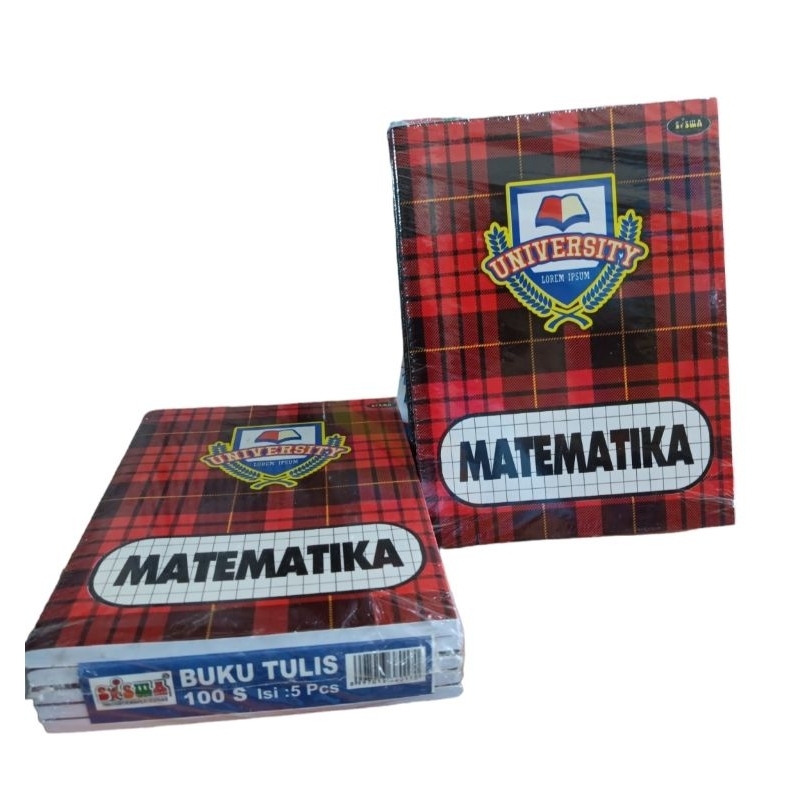 

BUKU TULIS SISWA KOTAK KECIL/MATEMATIKA ISI 100 LEMBAR (1 PACK ISI 5 BUKU)