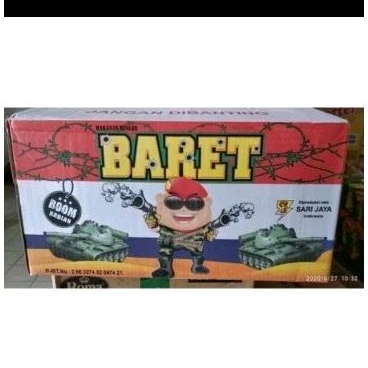 Ciki baret kemasan 1dus isi 40 bungkus