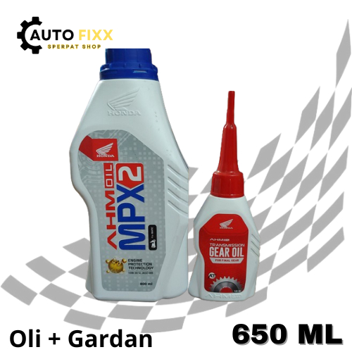 Paket Oli Honda Mpx 2 Dan Oli Gardan Honda Beat Vario Spacy Scoopy
