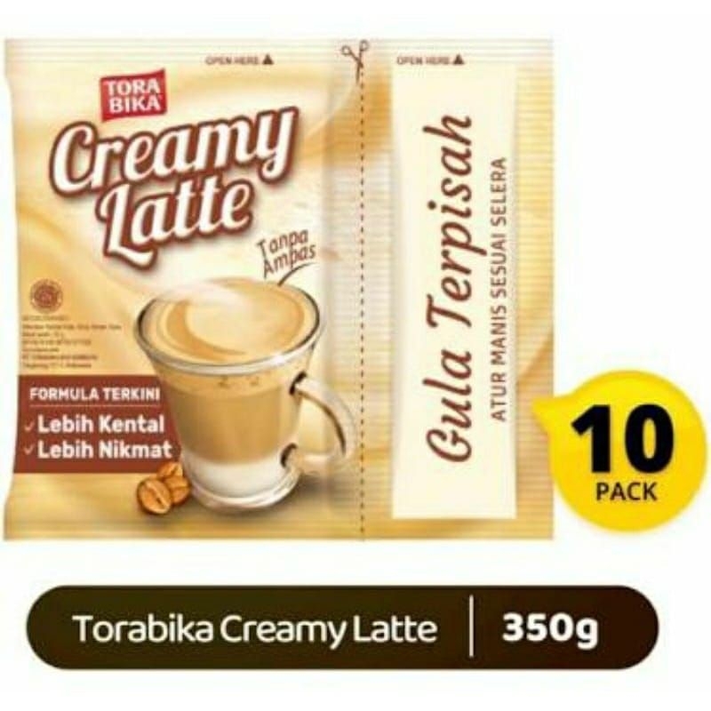 

Torabika Creamy Latte 35g isi 10sachet EXP Terbaru