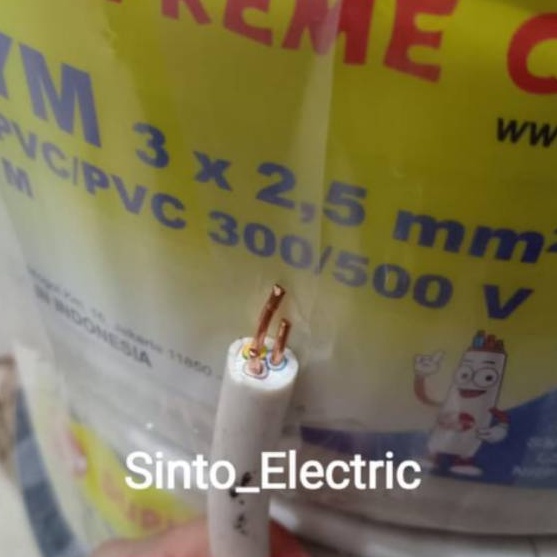 Khusus Kabel Supreme Nym 3x25 mm meteran